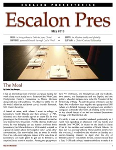 May 2013 Newsletter 